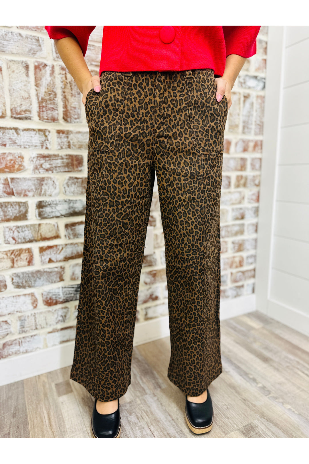 Fierce Leopard Wide Leg Pants
