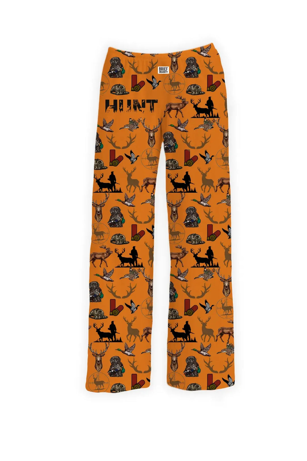Hunt pajamas orange with bullet and deer 