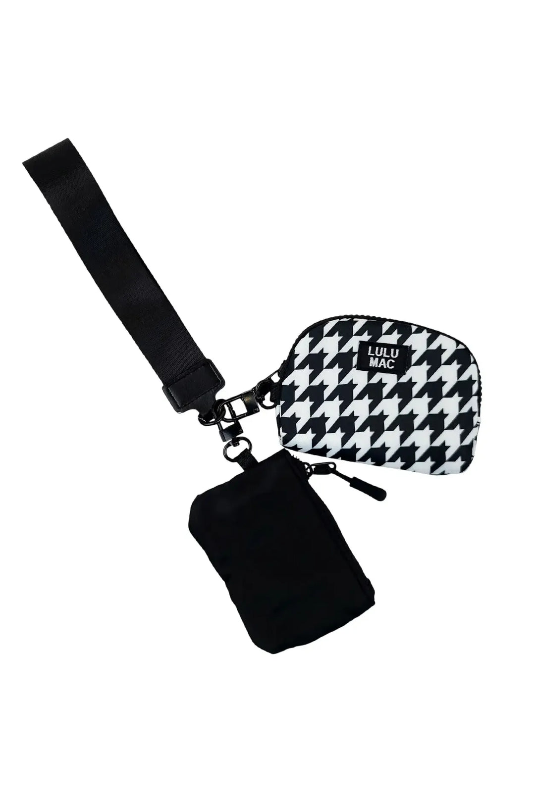 Lulu Mac Houndstooth Wristlet