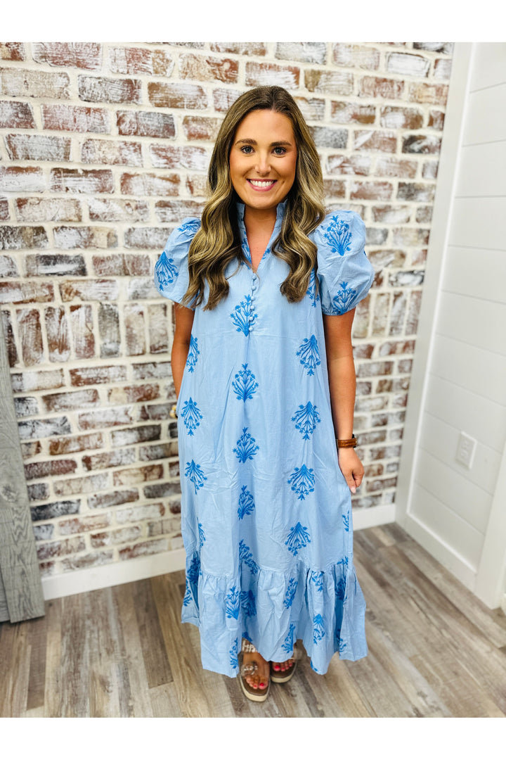Blue Twilight Midi Dress