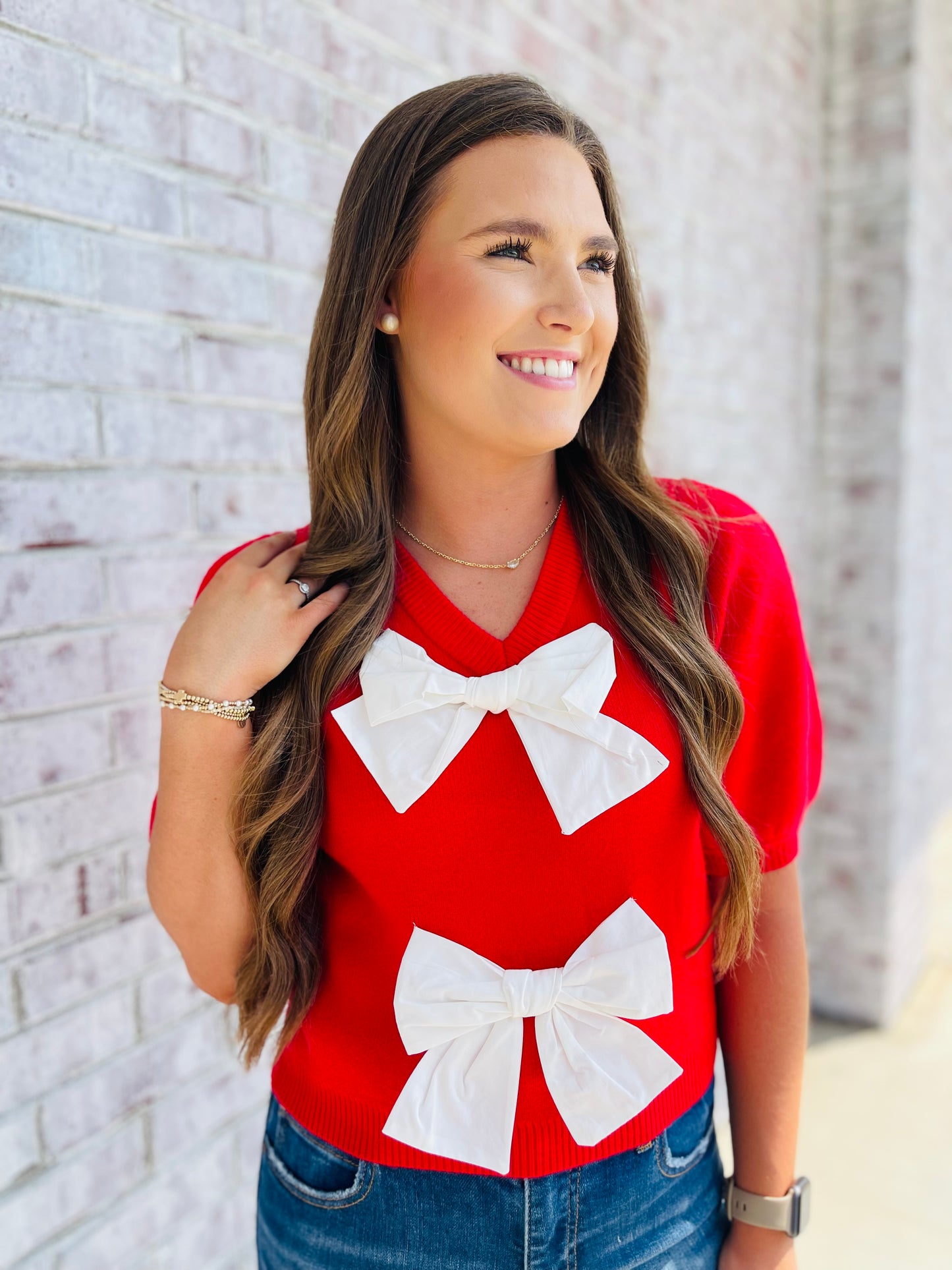 Red Hot Bows Top