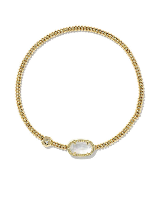 Kendra Scott| GRAYSON STRETCH BRACELET GOLD IVORY MOTHER OF PEARL