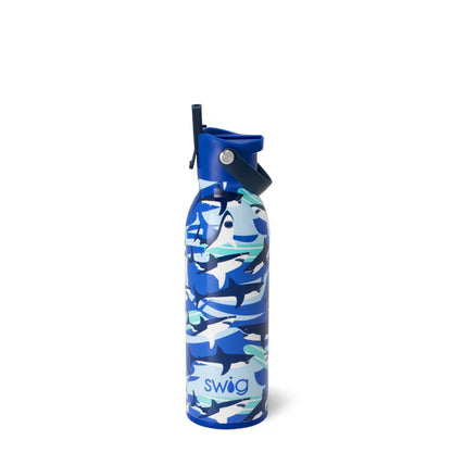 Swig|Flip + Sip Bottle 16oz~ Sharkfin