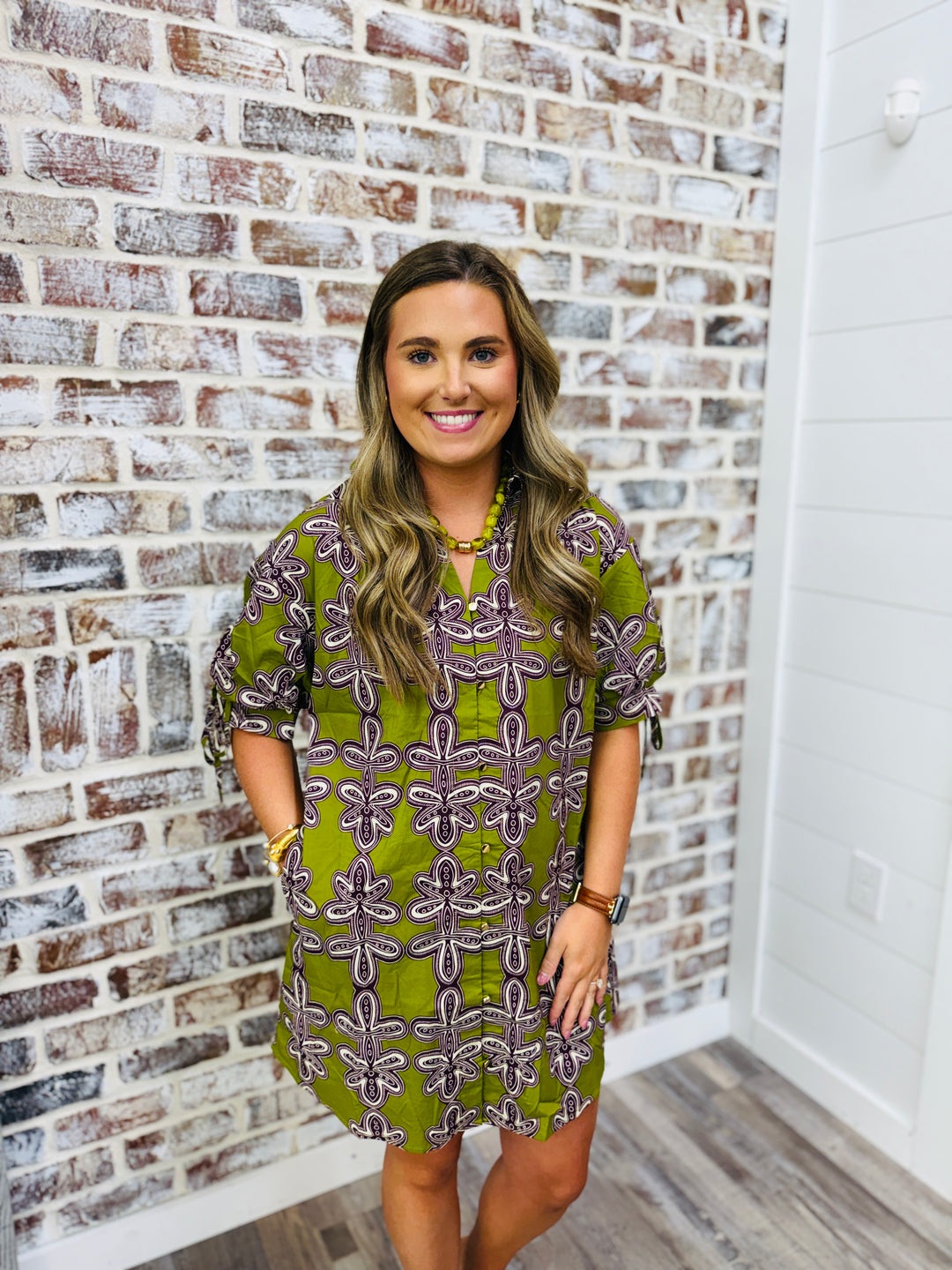 Martini Olive Design Dress