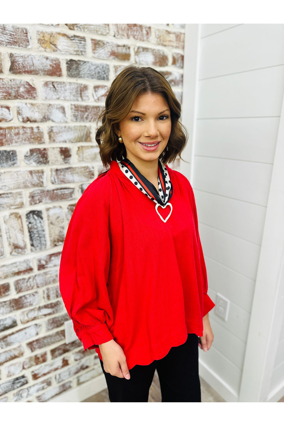 Classy in Red Top