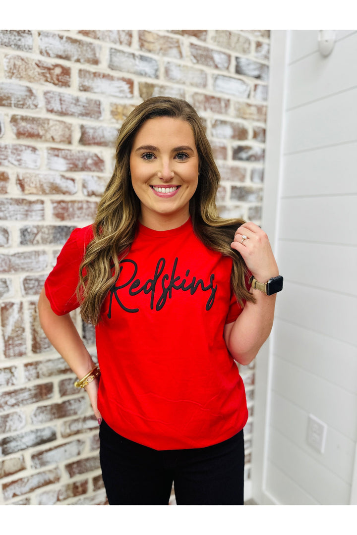 Redskins Puff Letter Tee
