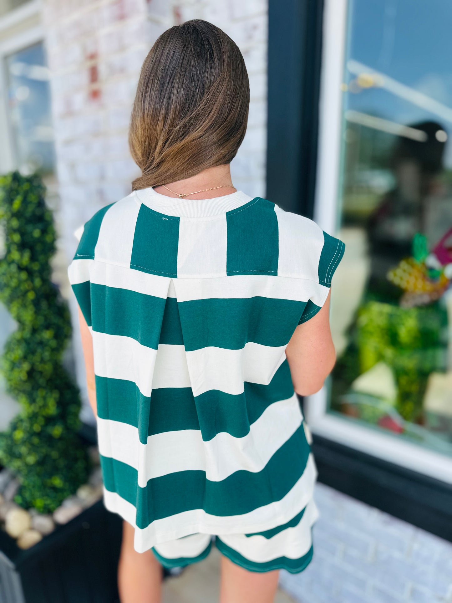 Forest Green + Stripes Set