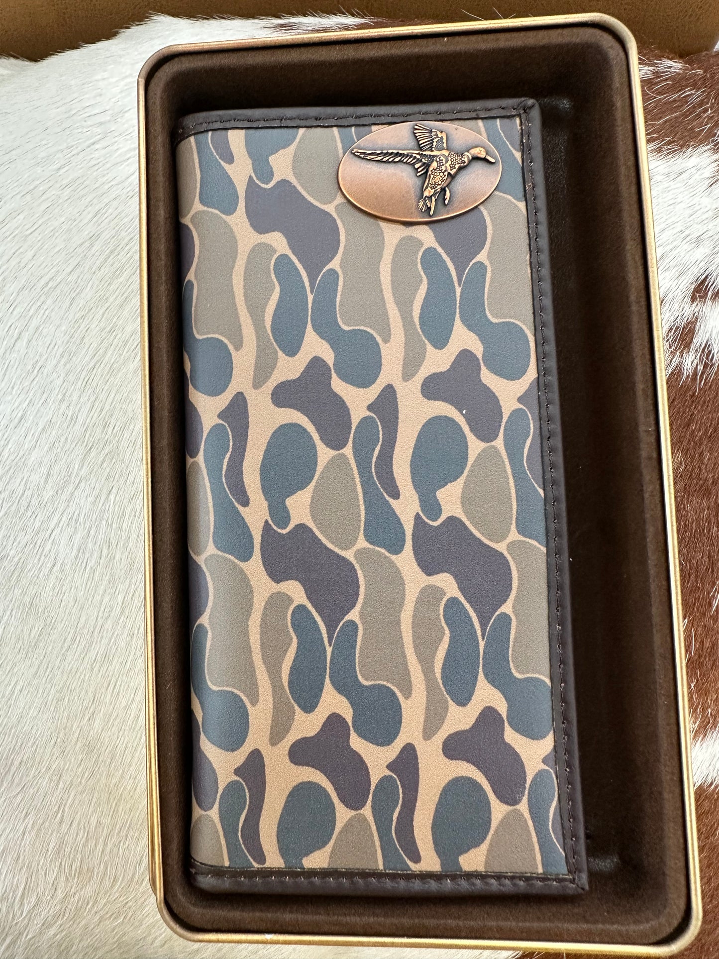 Old School Camo Long Wallet