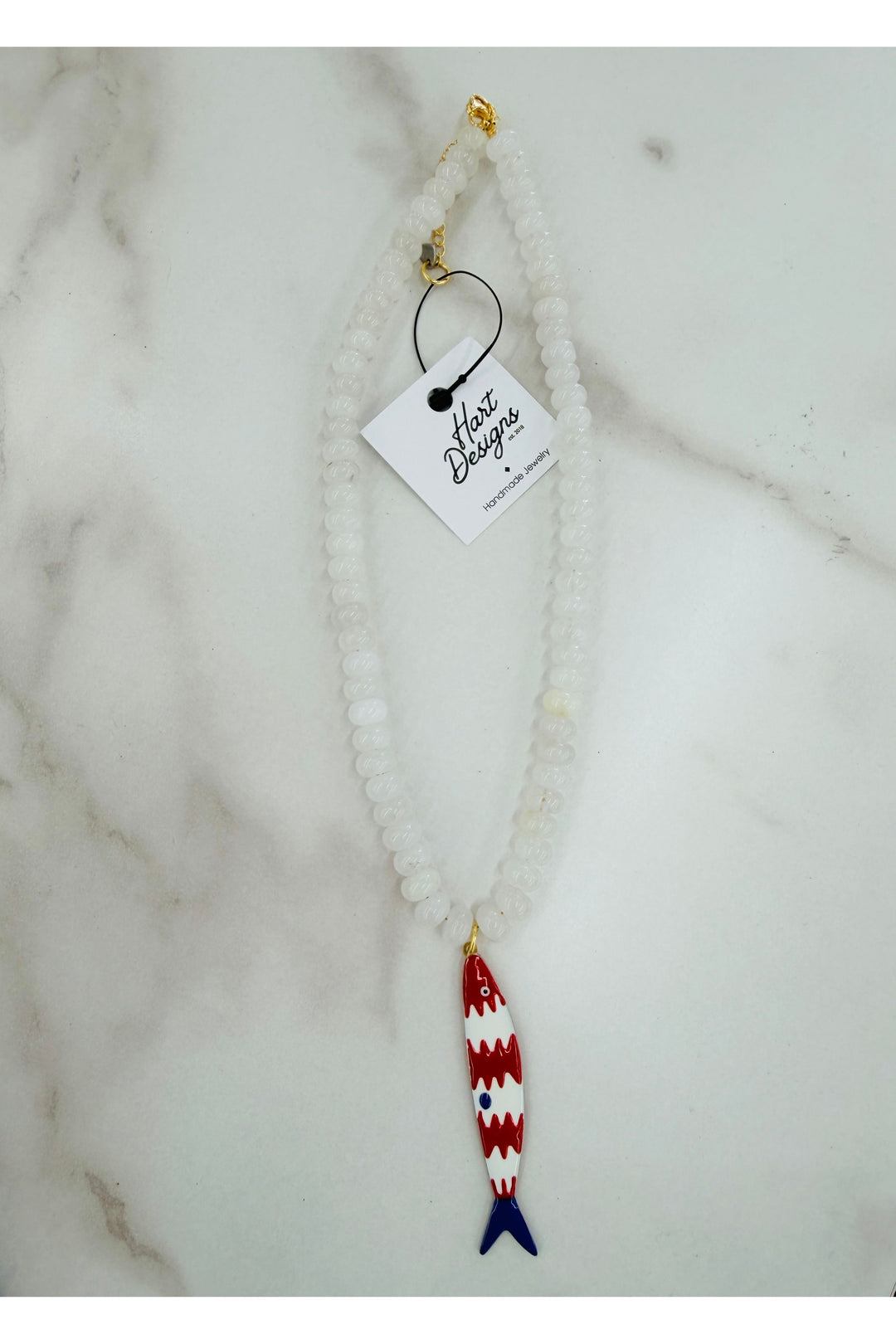 Patriotic Fish Necklace