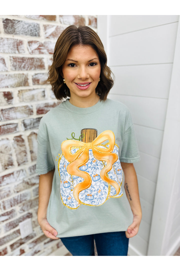 Pumpkin Coquette Tee