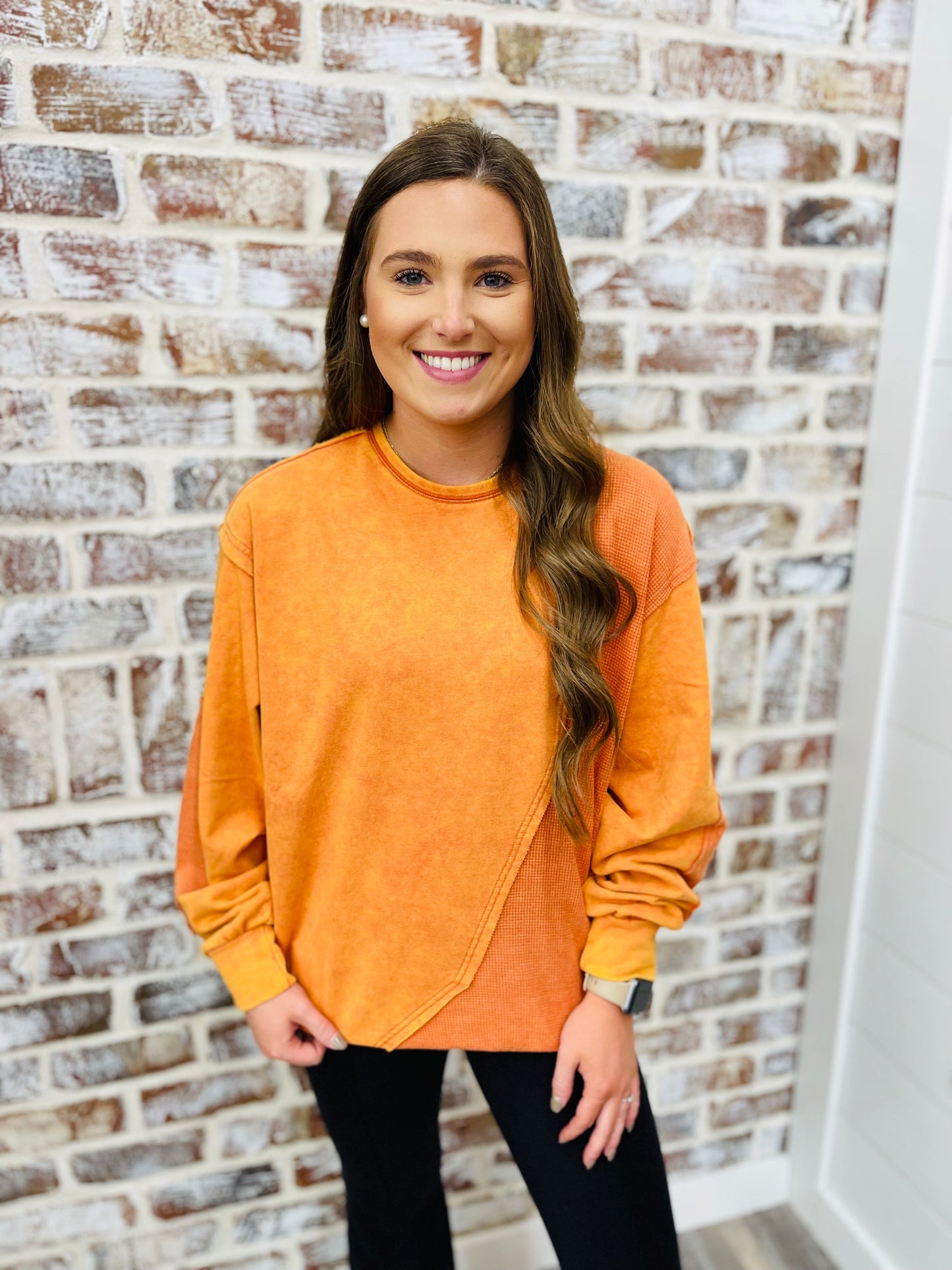 Vintage Orange French Terry Top