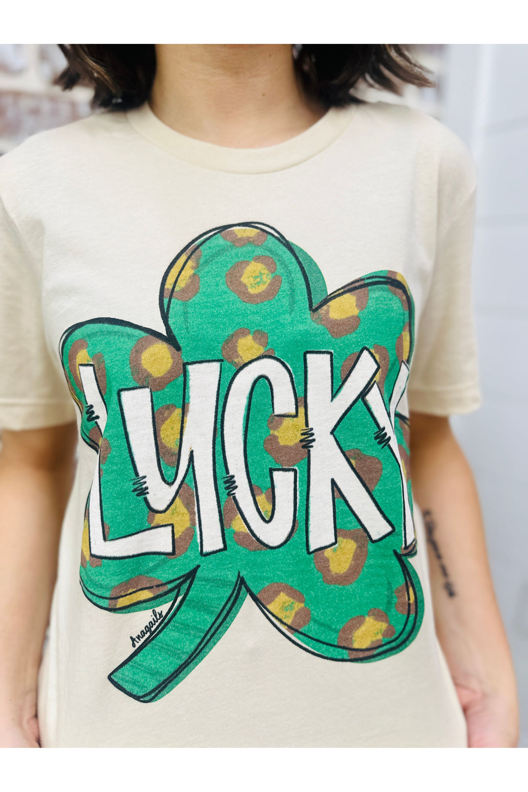 Lucky Leopard Shamrock Tee