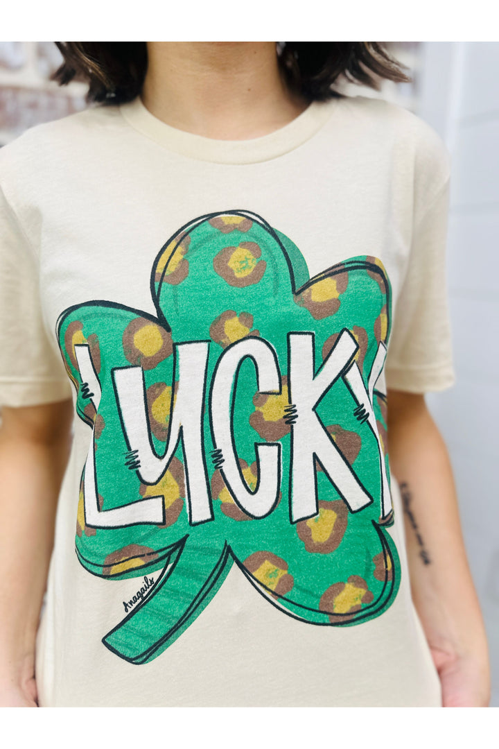 Lucky Leopard Shamrock Tee