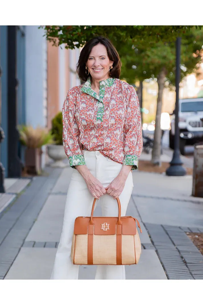Augusta Handbag Natural Saddle