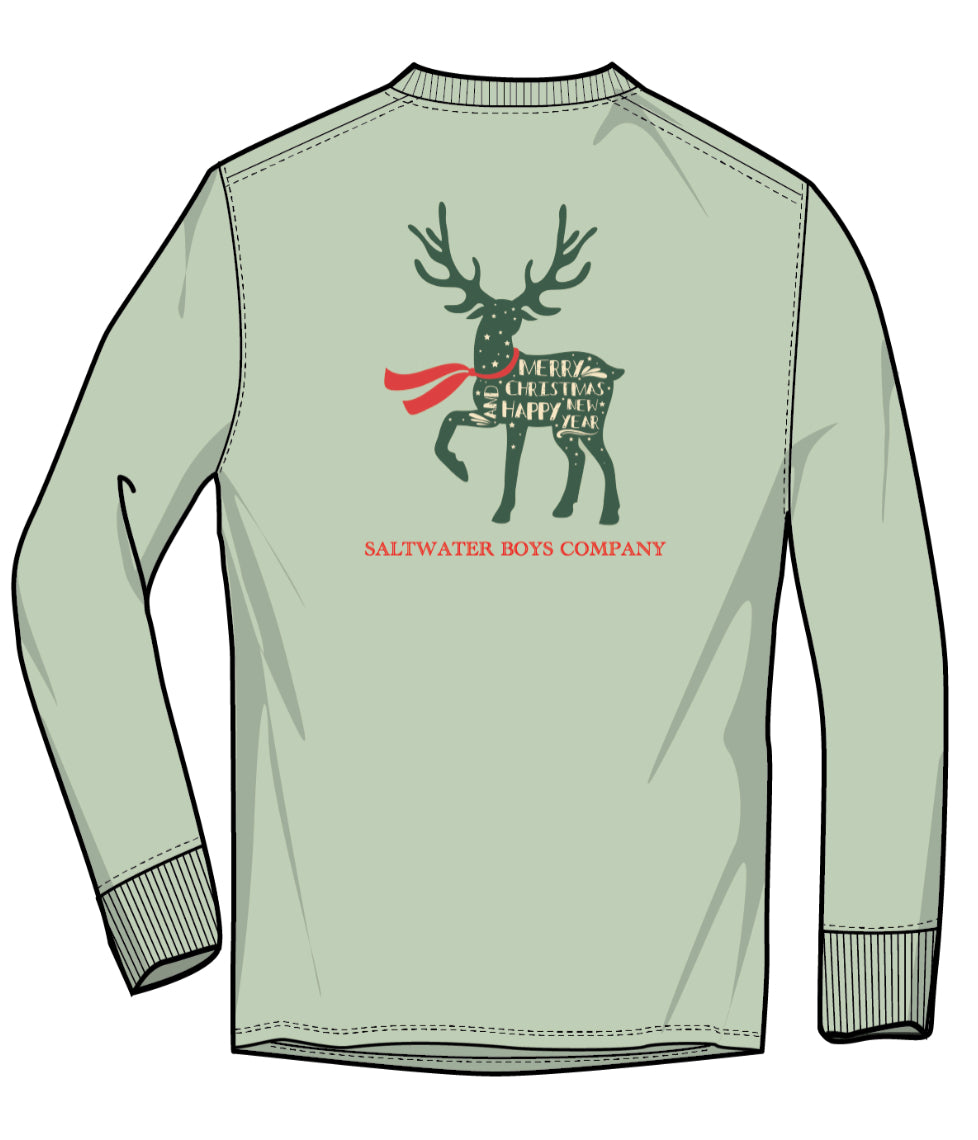 Youth| CHRISTMAS DEER LS GRAPHIC TEE