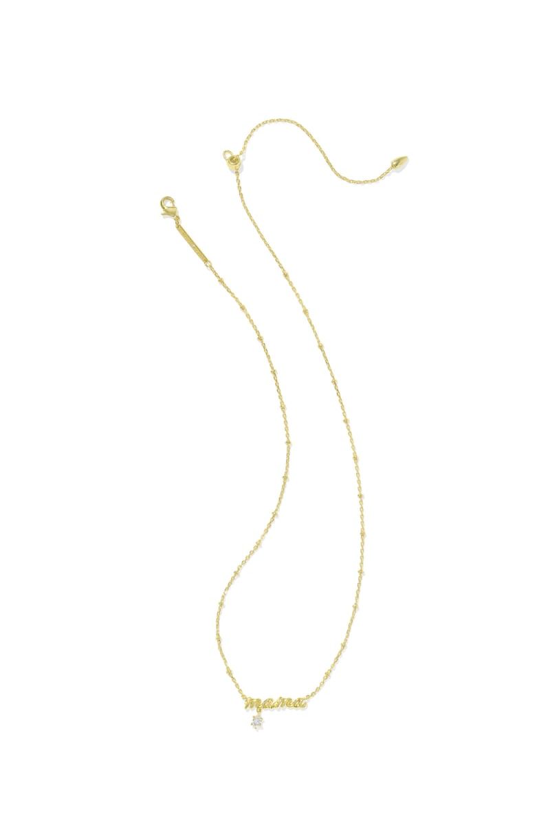 Kendra Scott | Mama Gold Crystal Short Pendant Necklace