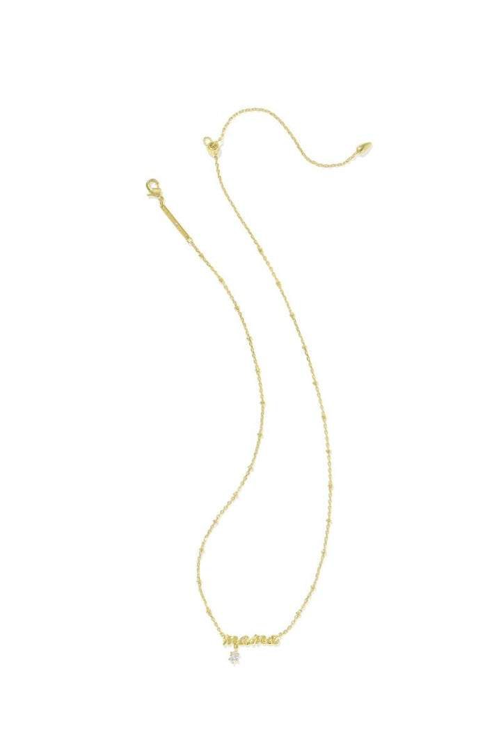 Kendra Scott | Mama Gold Crystal Short Pendant Necklace