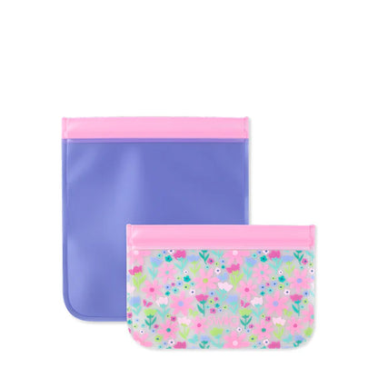 Swig| Reusable Baggies 4-Pack~ Flower Power