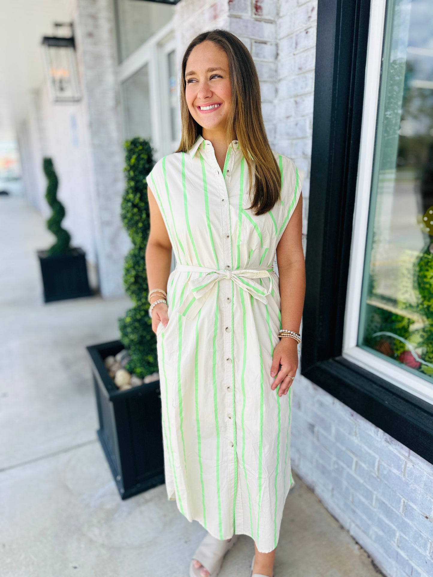 Lemon & Lime Midi Dress