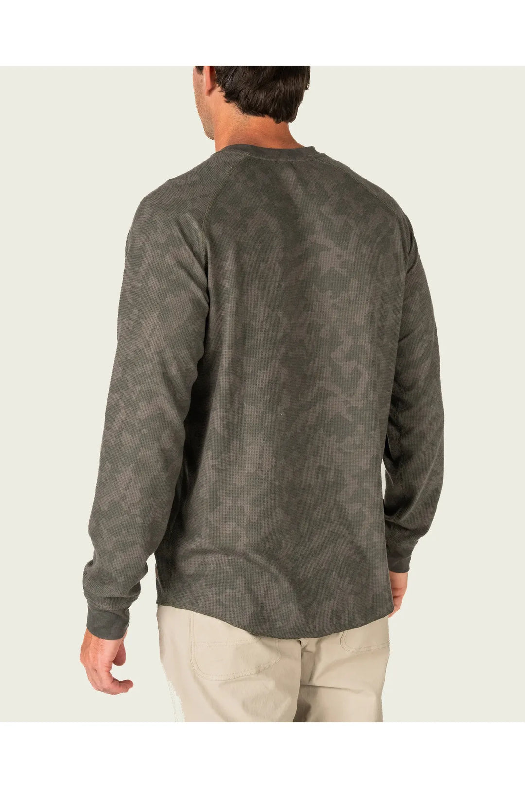 Marsh Wear | Surfside Waffle Shirt- Fossil Foxhole Camo