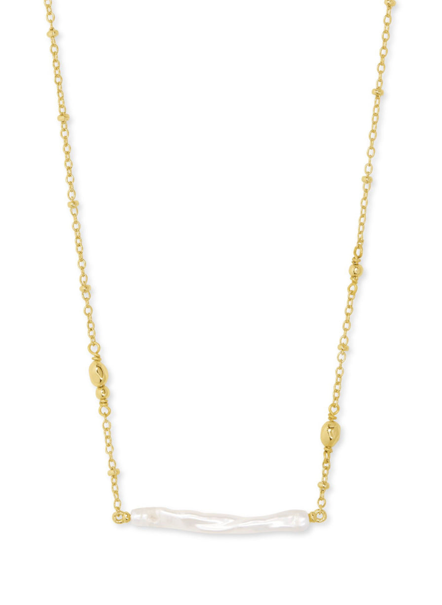 Kendra Scott| EILEEN PENDANT NECKLACE GOLD WHITE PEARL