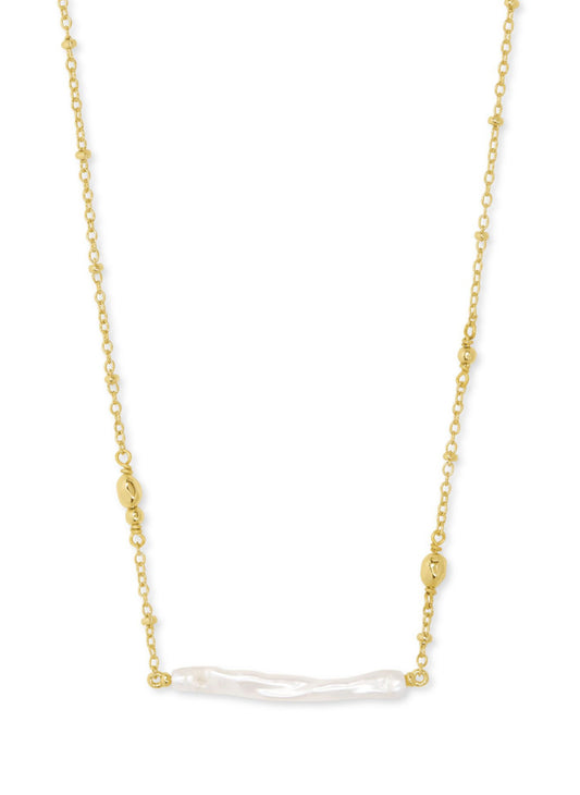 Kendra Scott| EILEEN PENDANT NECKLACE GOLD WHITE PEARL