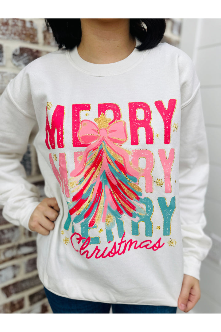Merry Merry Merry Christmas Sweatshirt