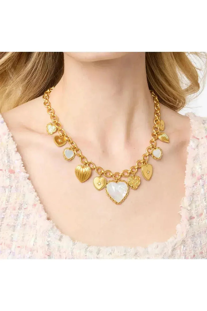 Julie Vos ~ Heart Charm Necklace