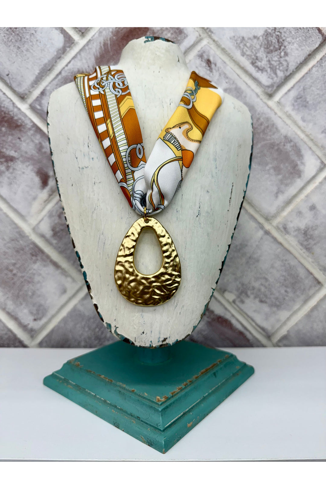 Scared necklace with fall colors