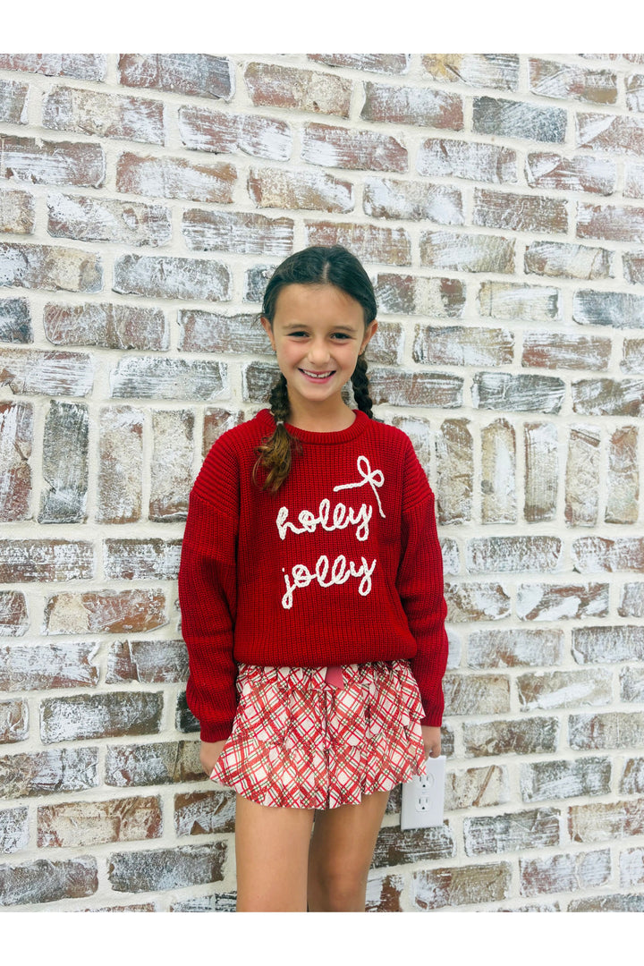 Christmas Plaid Bow Tiered Tutu