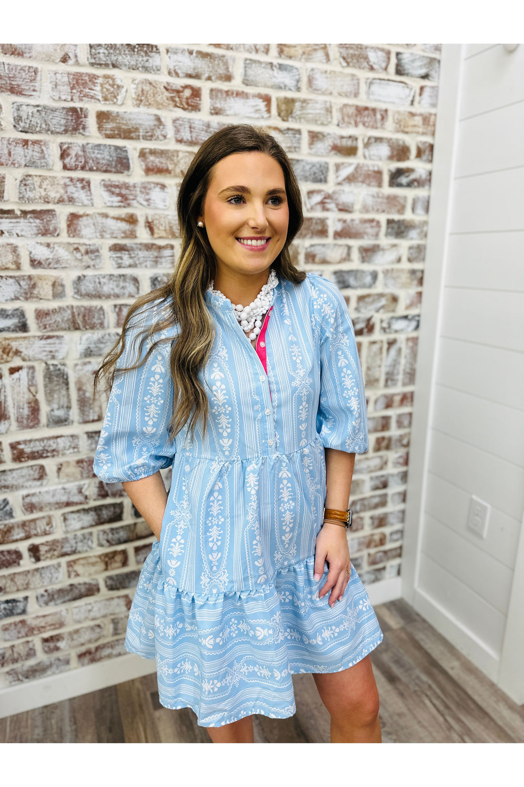 Mary Square | Riley Mini Dress | Tulip Tapestry