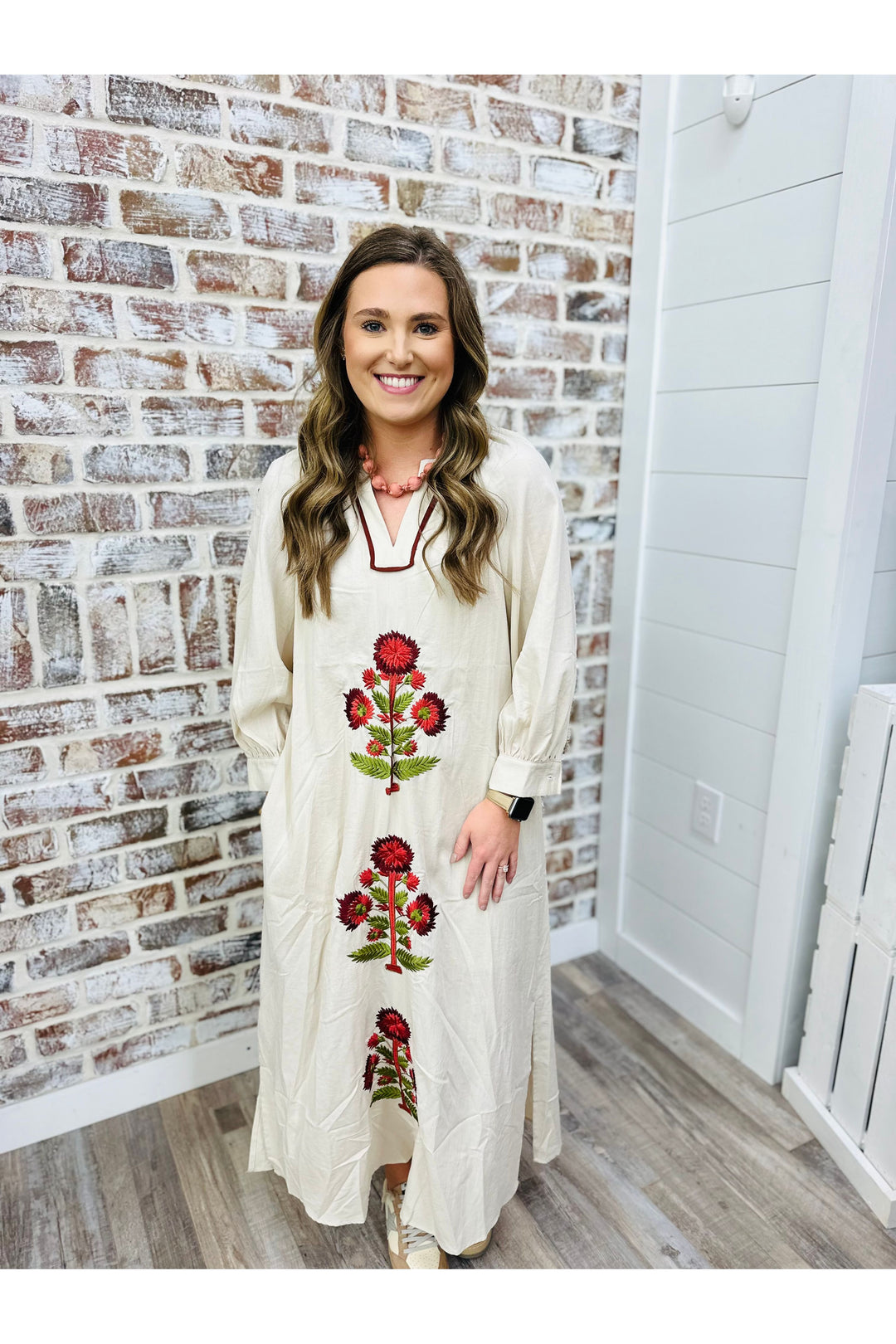 Embroidered Dreams Maxi Dress