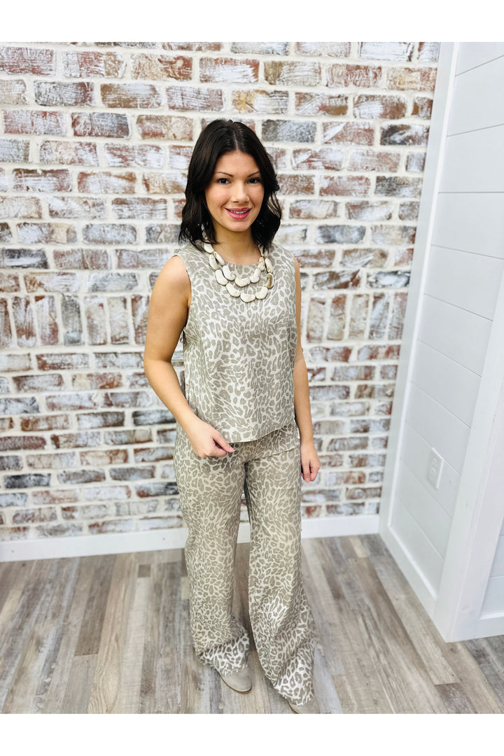 Metallic Cheetah Top