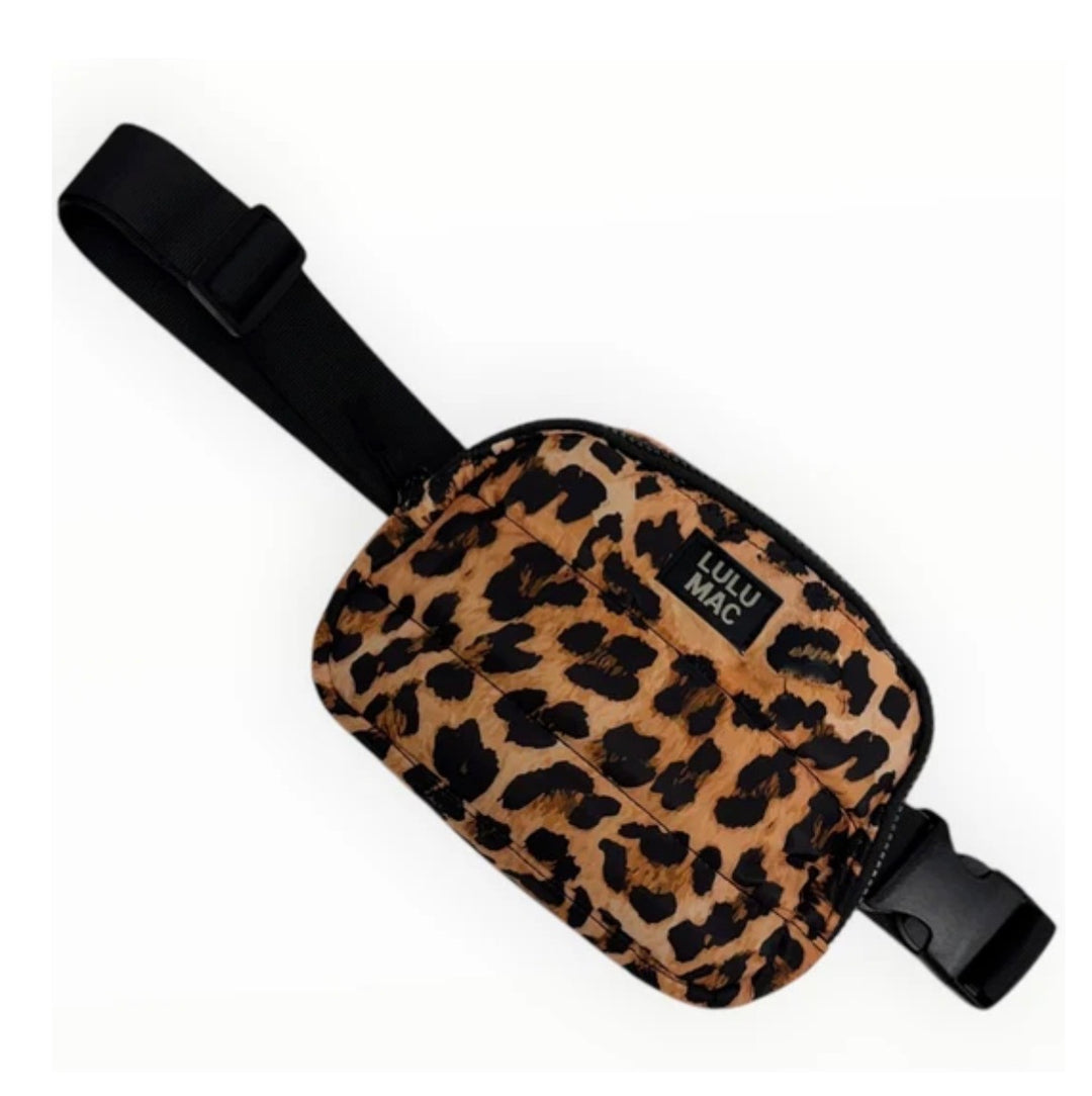 LULU MAC | PUFFER BELT BAG- LEOPARD