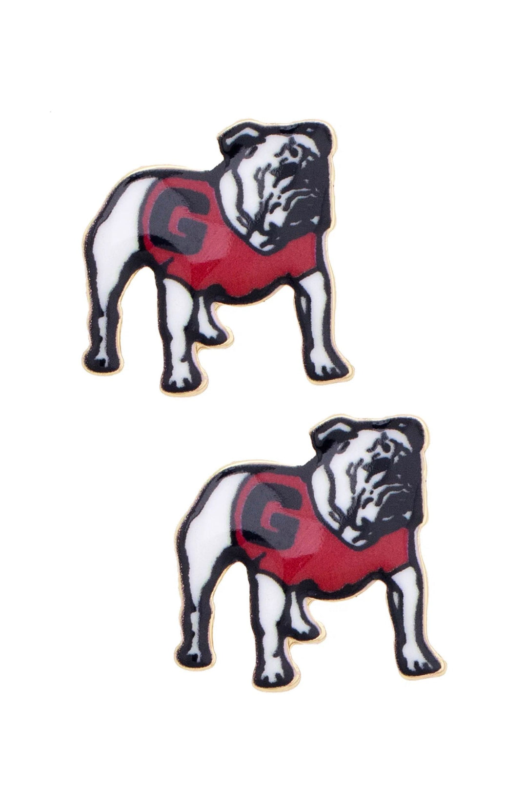 Georgia Bulldogs Enamel Icon Stud Earrings