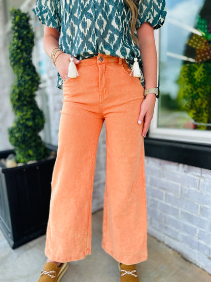 Apricot Wide Leg Pant