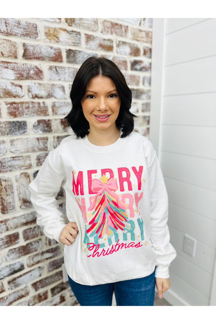 Merry Merry Merry Christmas Sweatshirt