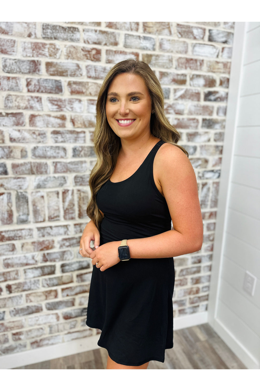 Black~ Yoga Romper Dress