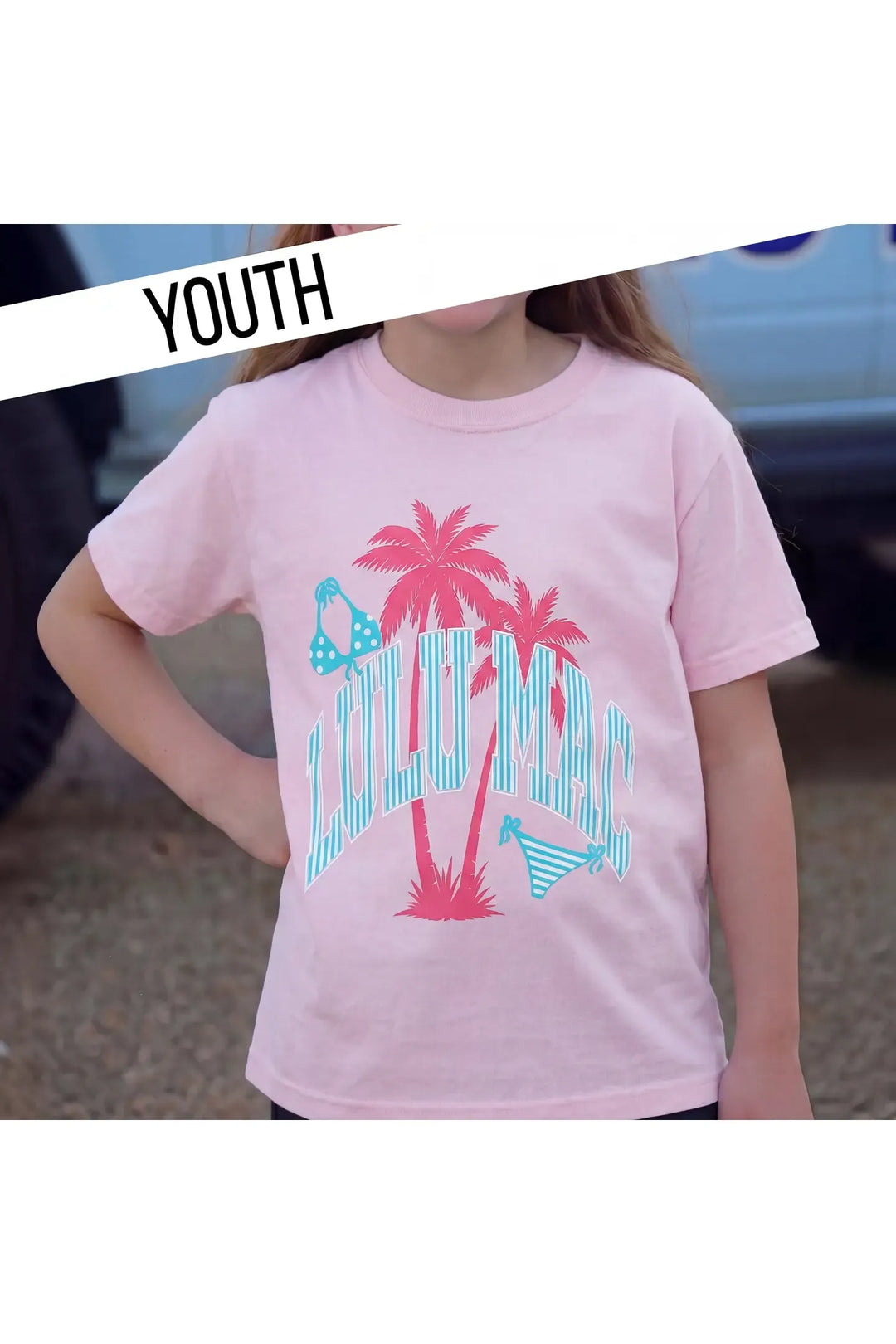 Youth Lulu Mac Bikini Blossom Youth Comfort Colors Tee