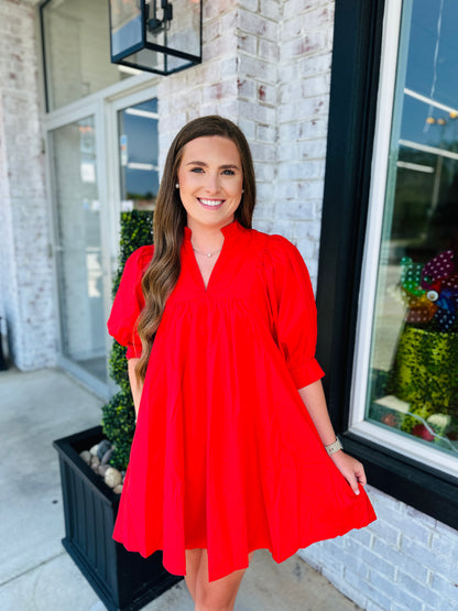 Ready In Red Dress