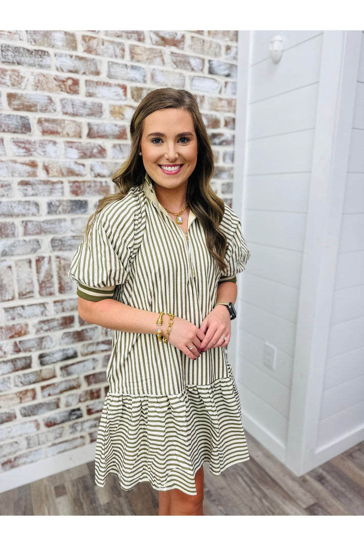 Bands Of Stripes Dress