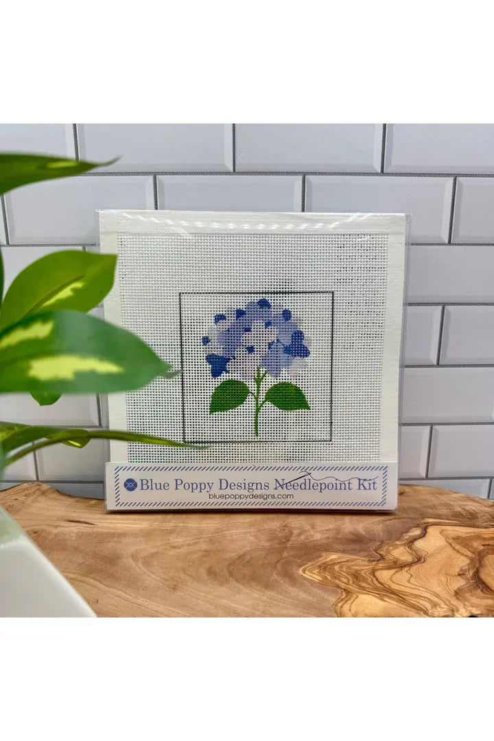 Blue Hydrangea Needlepoint Kit