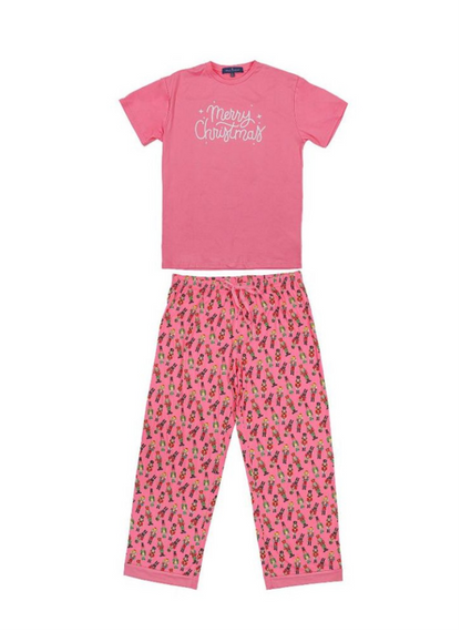 YOUTH Simply Southern pink Merry Christmas pj set