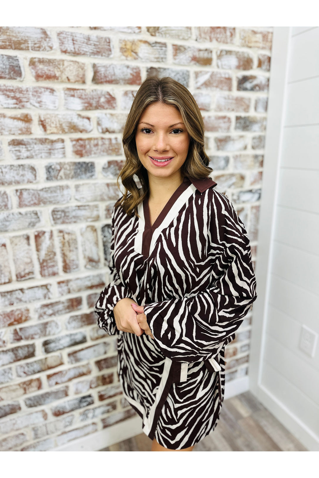 Chocolate Zebra Top