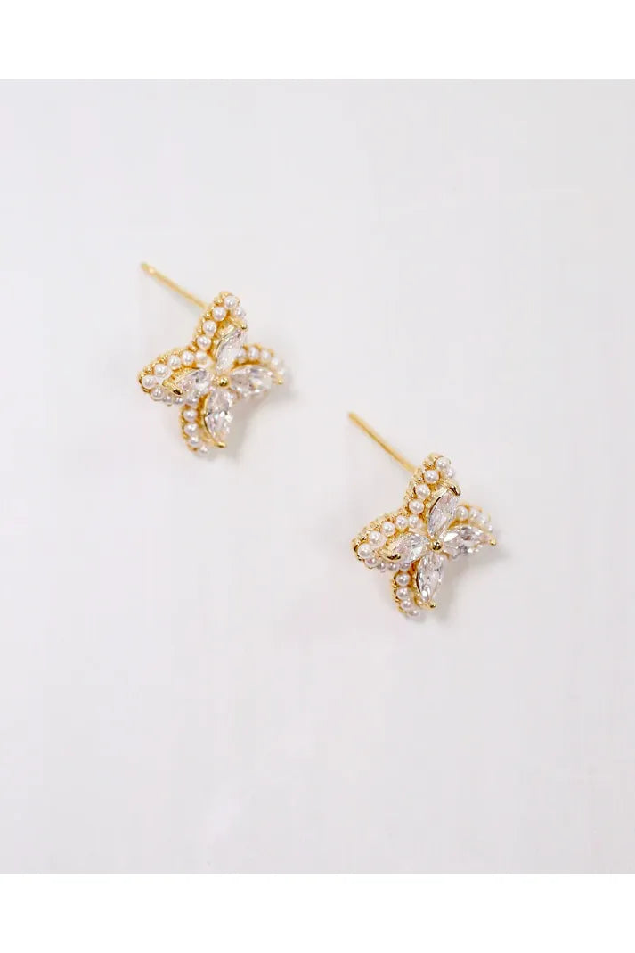 Westminster Crystal Stud Gold