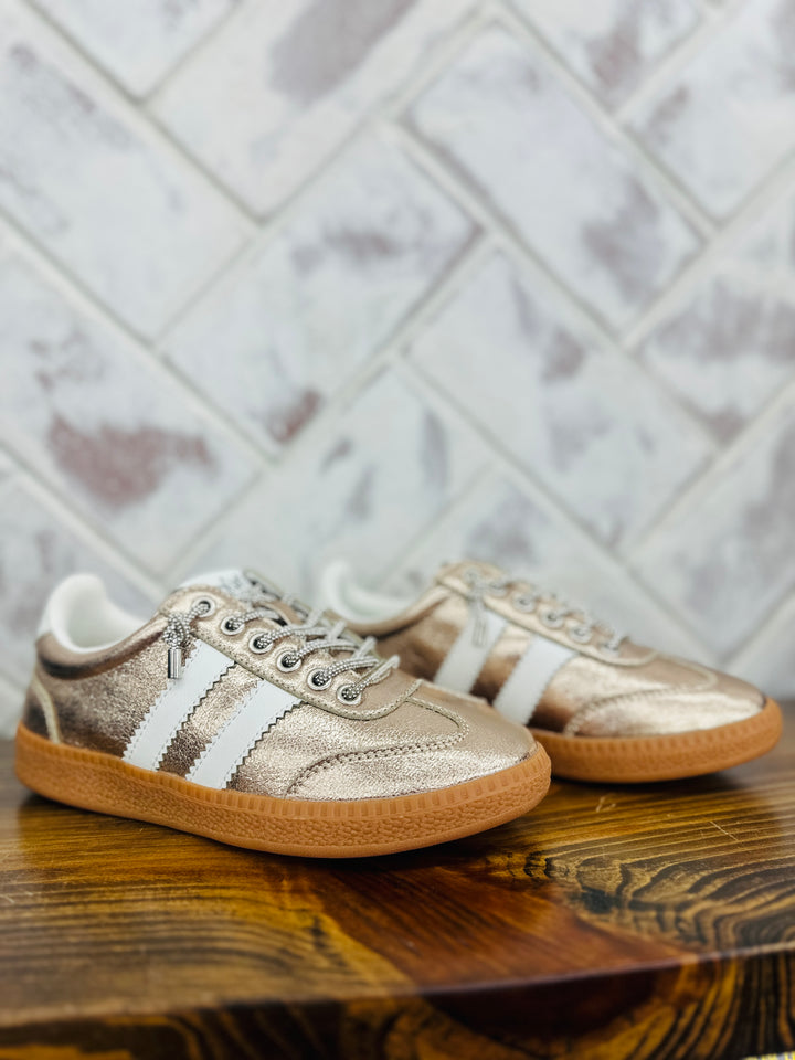 Corkys | Heads Up Sneaker - Gold Metallic