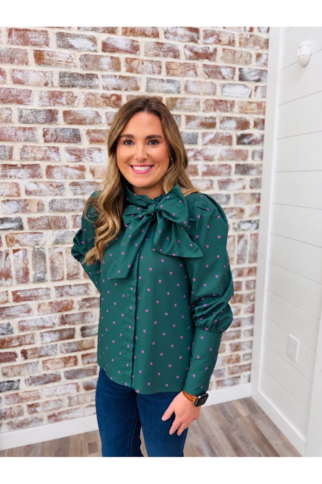 Dotted & Tied Top