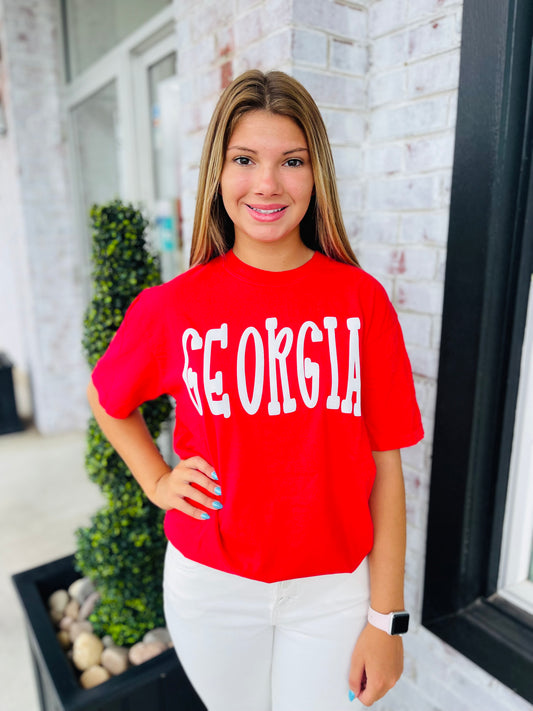 Red Georgia Tee