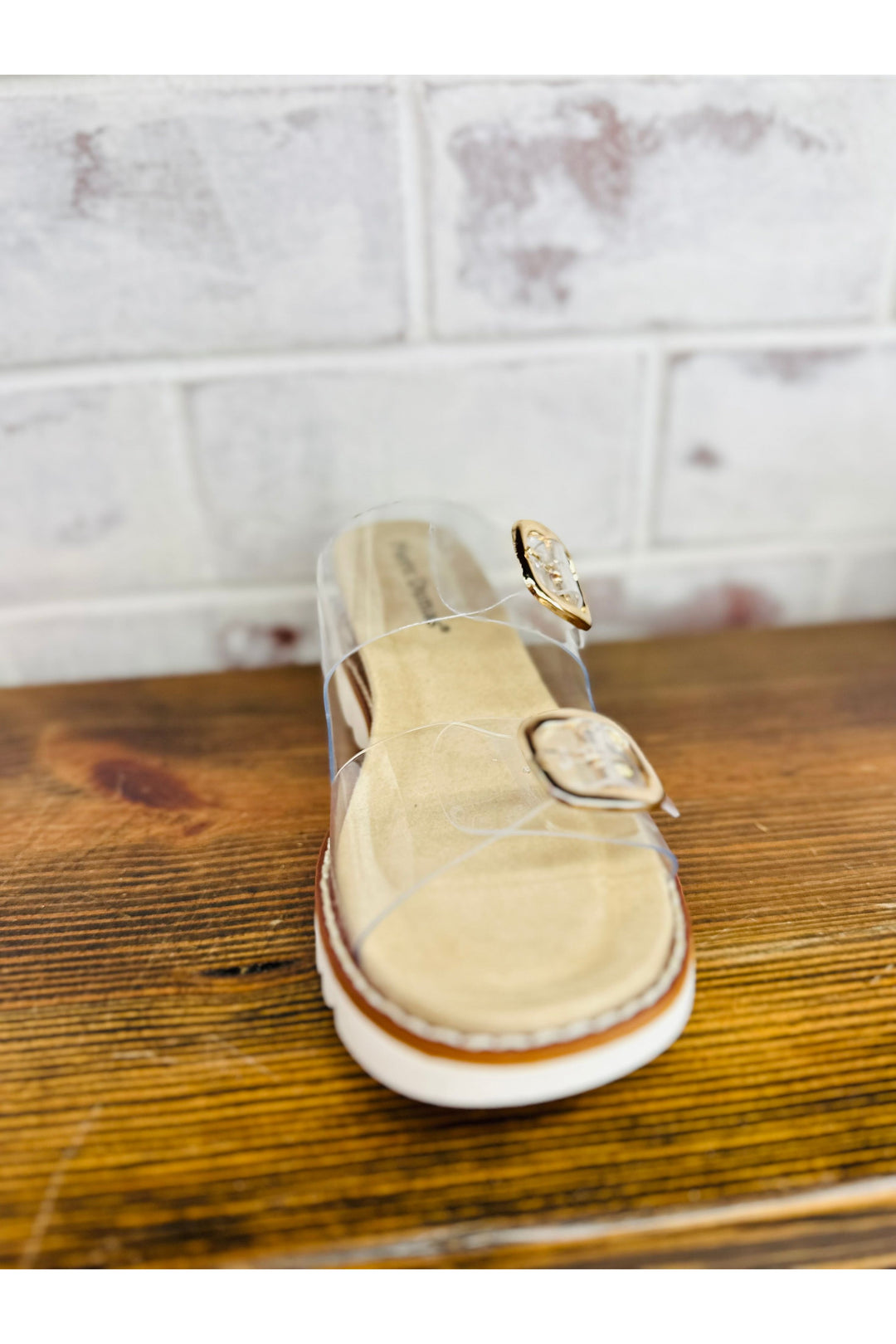 Lucite Clear Sandal