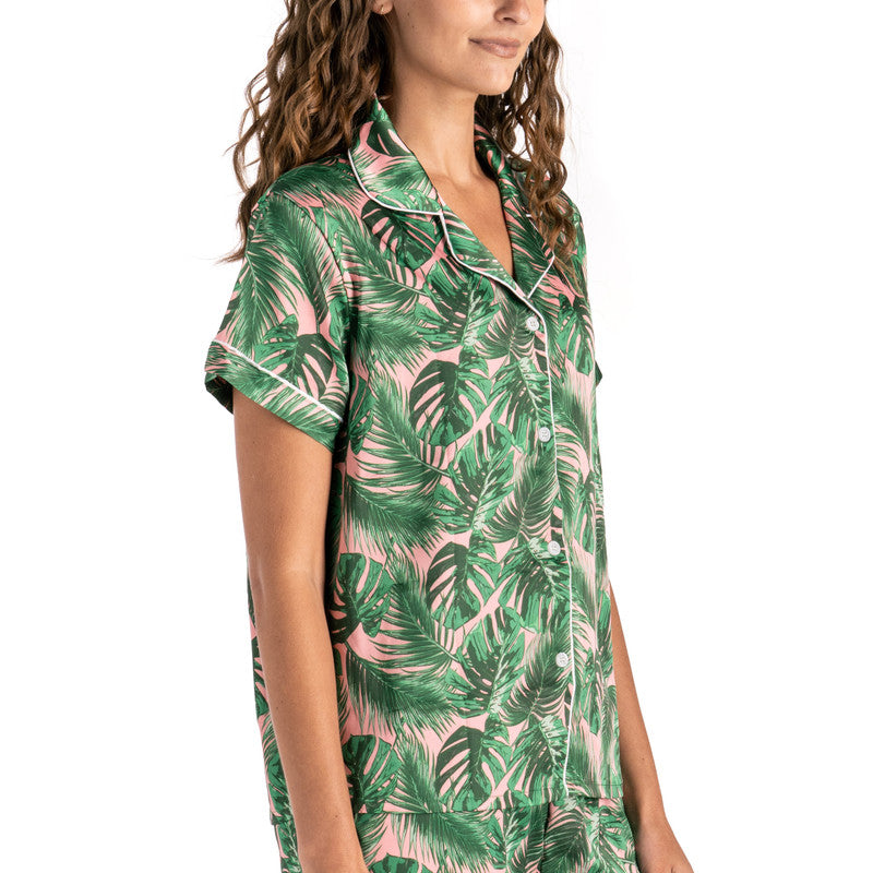 Hello Mello| Aloha Bed Satin PJ Set